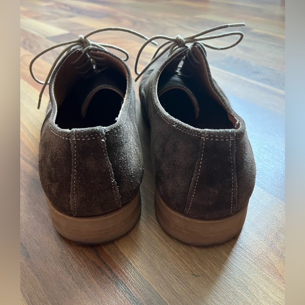 Men’s Brown Suede Lace Up Shoes - Picture 7 of 8